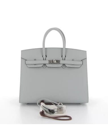 Hermès sac Birkin 25 gris perle togo finition dorée